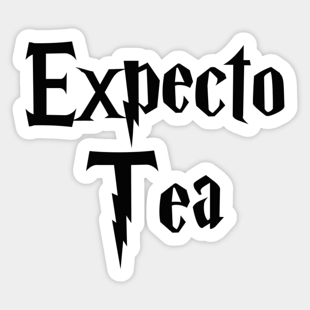 Expecto Tea - I await Tea Sticker by FangirlFuel